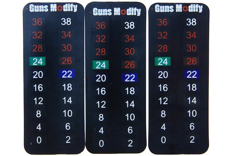 Guns Modify 0-38 degree Temperature Index Sticker for GBB Magazines (3 pcs)