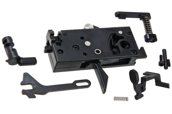Guns Modify Tokyo Marui MWS GBBR Airsoft EVO Drop in Lower Full Steel Parts Set (Zinc Alloy Box Gei Trigger)