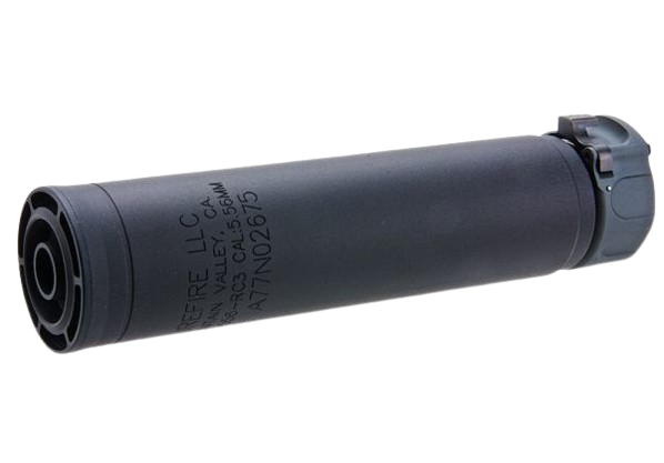 Angry Gun Socom556 RC3 — Alev Bastırıcılı Sahte Susturucu (14mm CCW, Siyah)