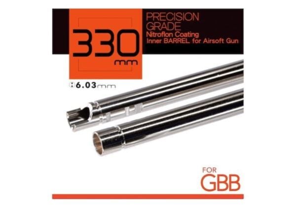 Unicorn Inner Barrel 6.03mm, L:330mm, Nitroflon Coated Brass w/60 Degree Bucking