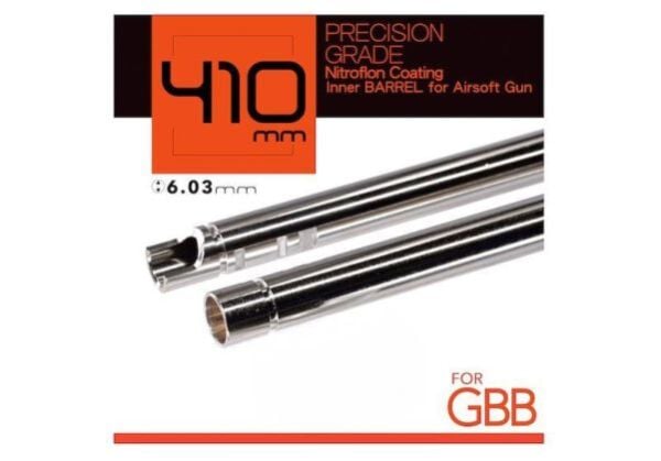UNICORN AIRSOFT GBB Inner Barrel (6.03mm, 410mm Uzunluk, Nitroflon Kaplamalı Pirinç)